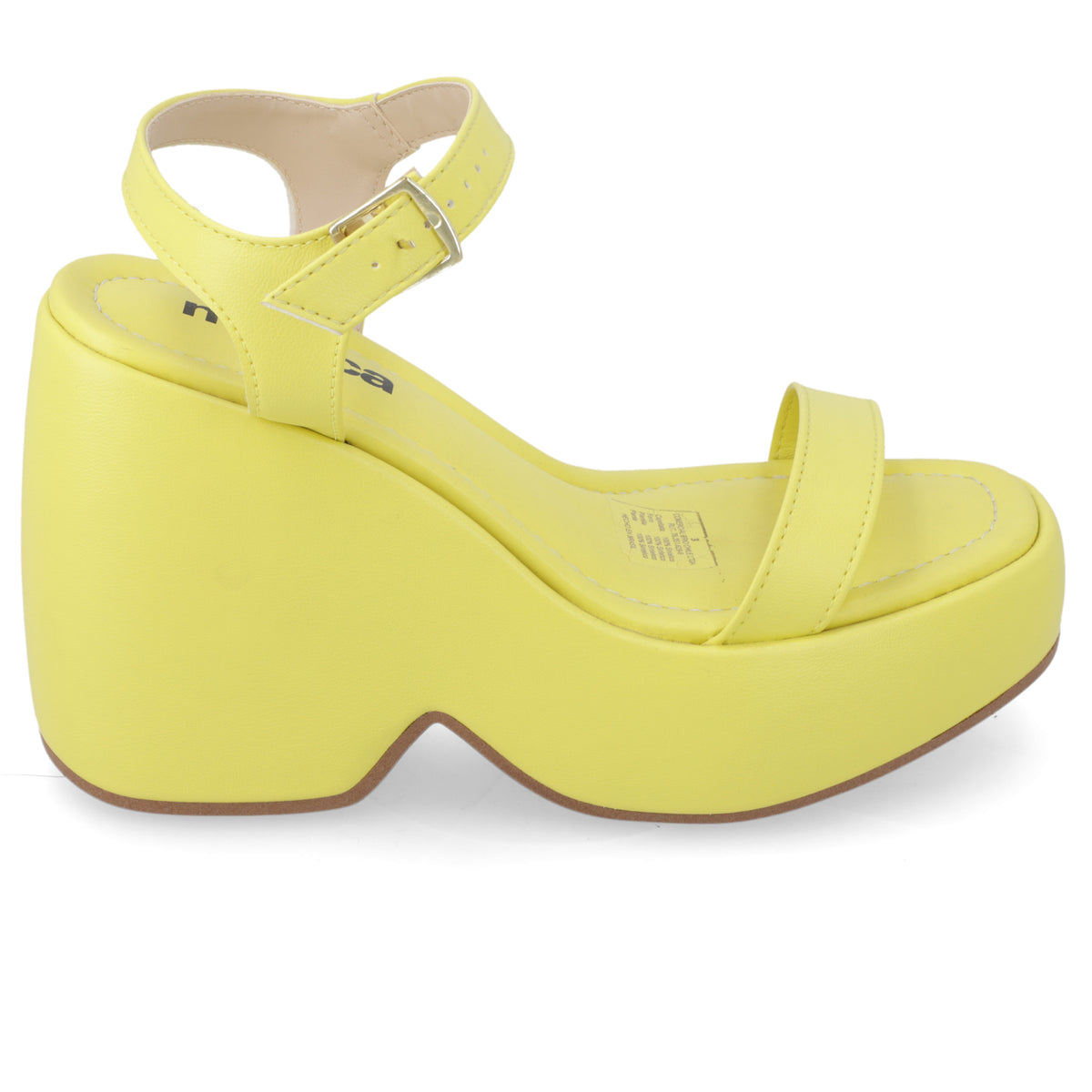 Sandalia Mujer Moleca Amarillo