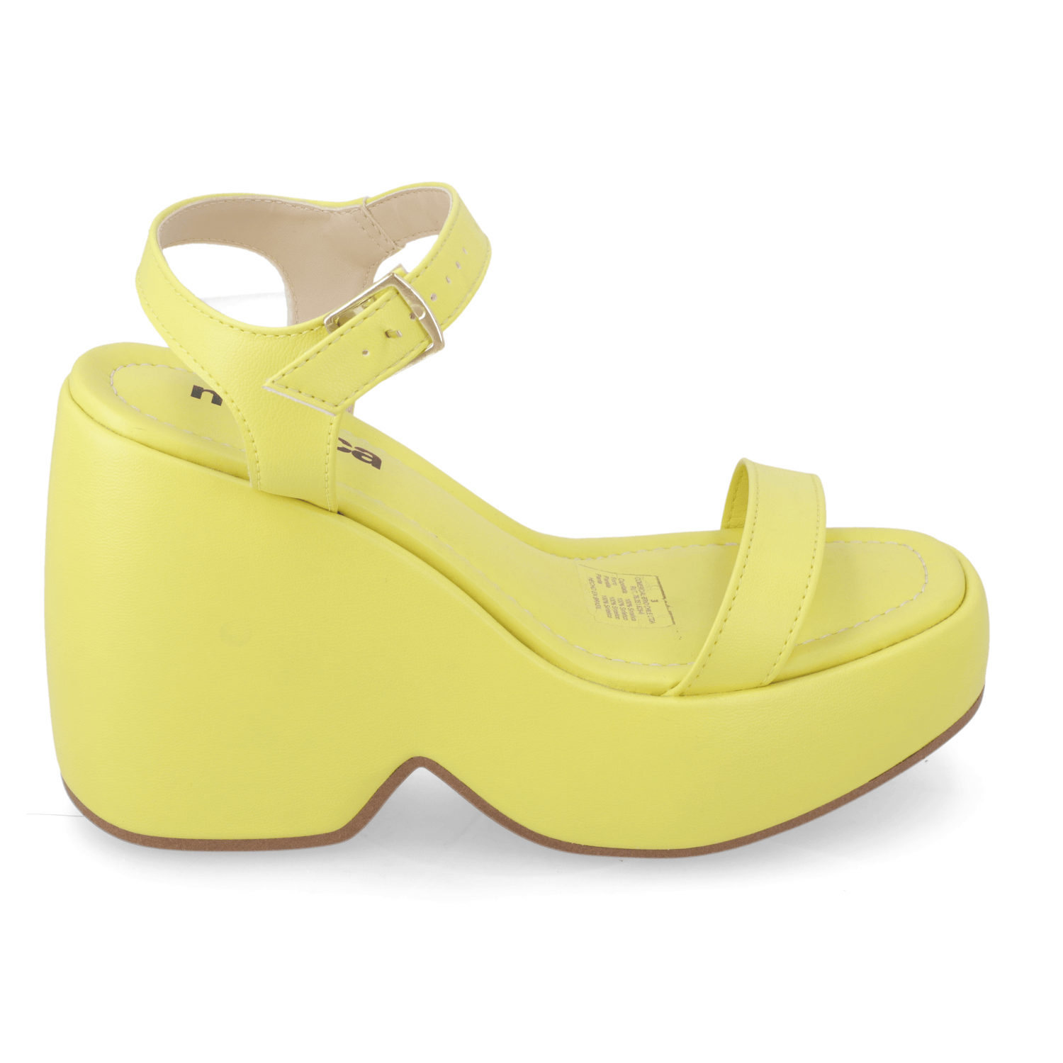 Sandalia Mujer Moleca Amarillo