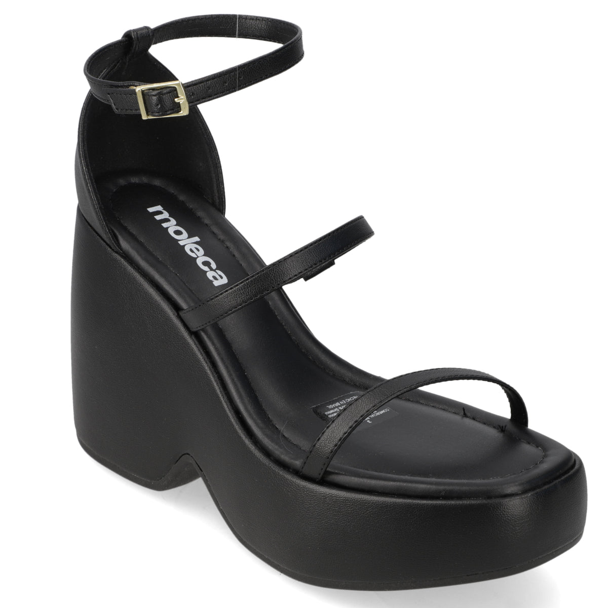 Sandalia Mujer Moleca Negro