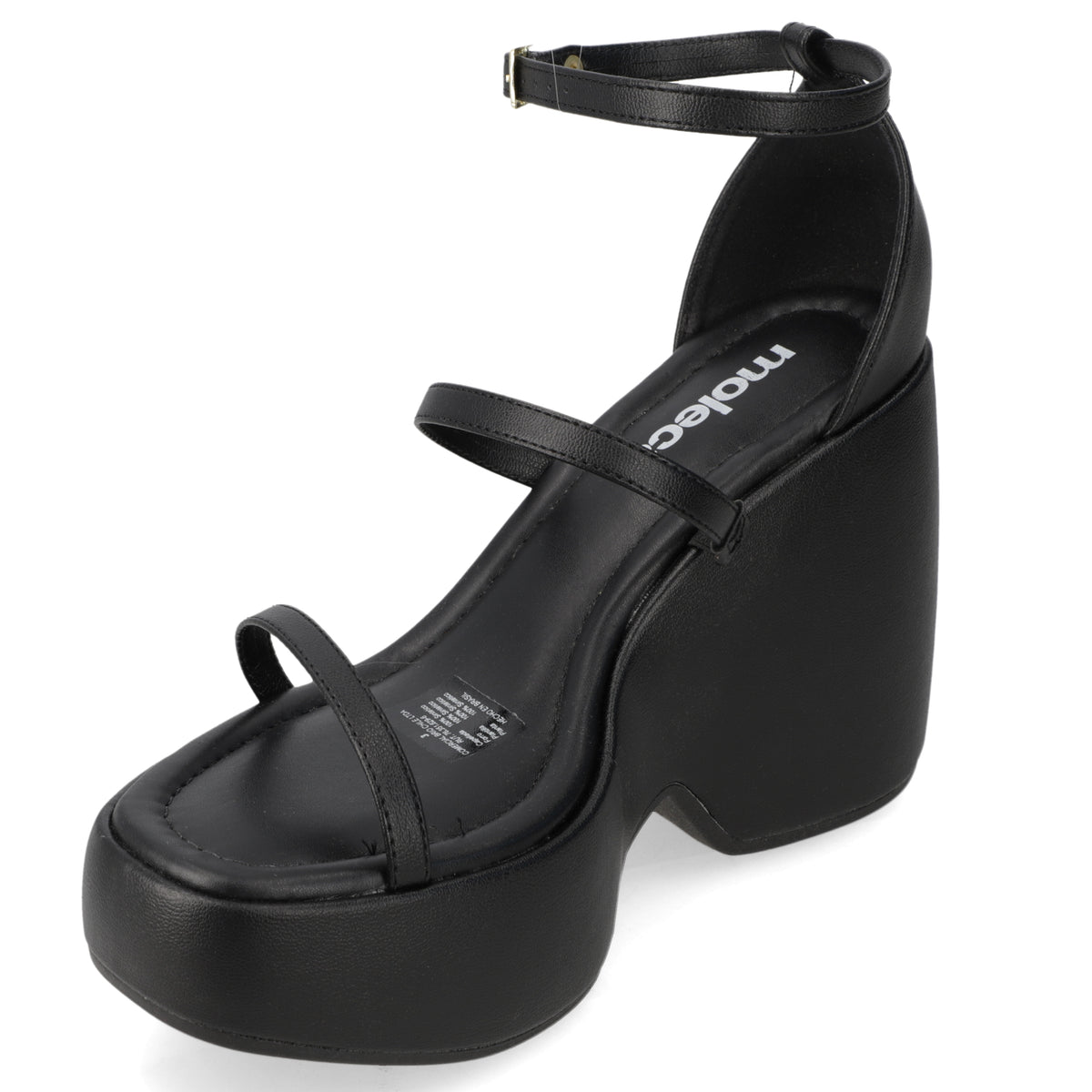 Sandalia Mujer Moleca Negro