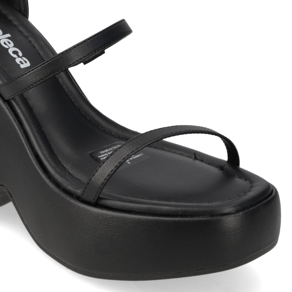 Sandalia Mujer Moleca Negro