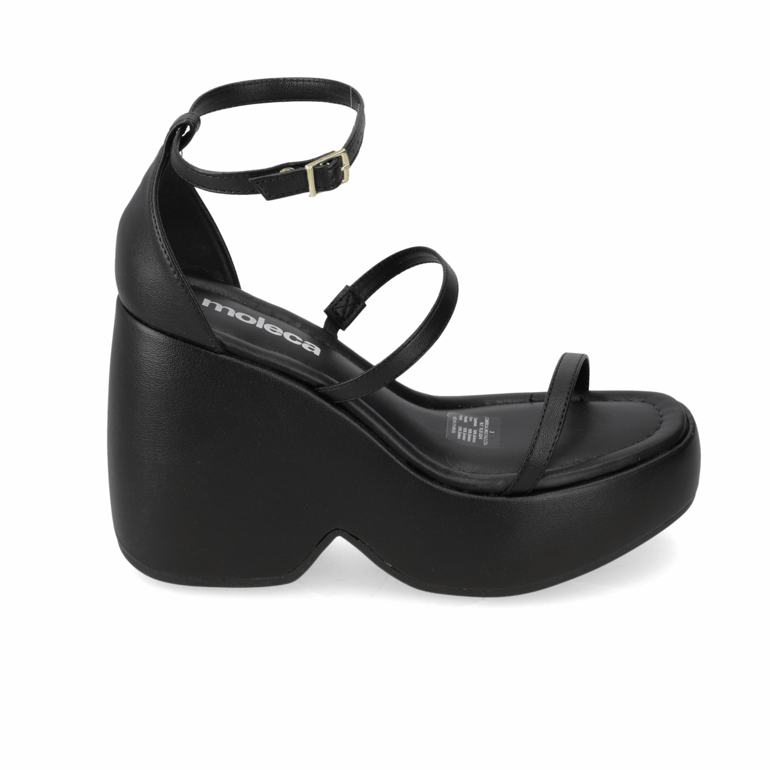 Sandalia Mujer Moleca Negro