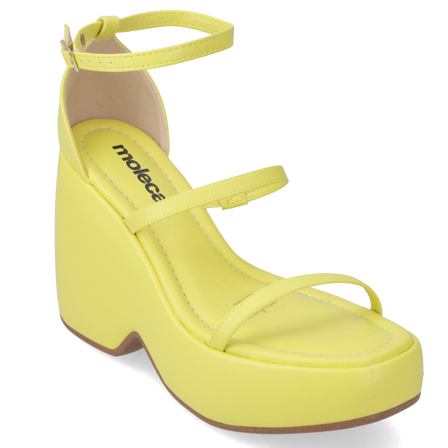 Sandalia Mujer Moleca Amarillo