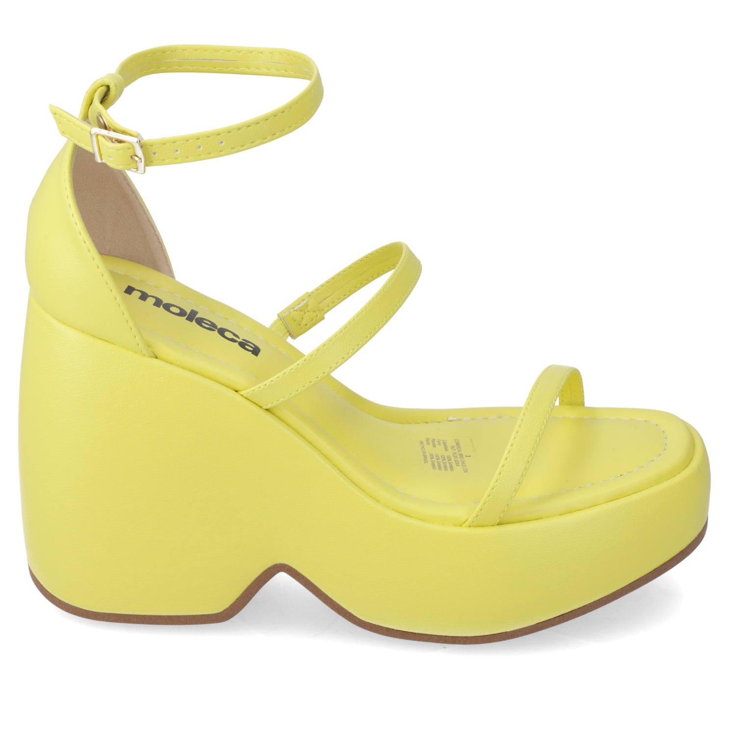 Sandalia Mujer Moleca Amarillo