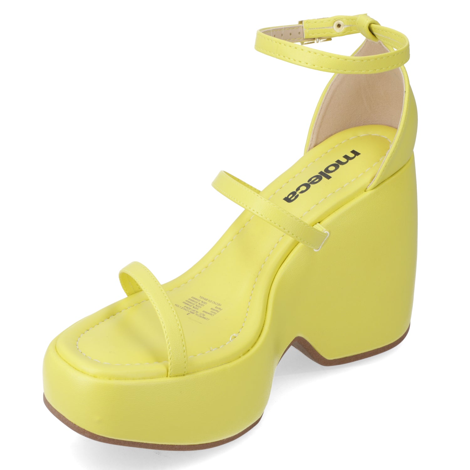 Sandalia Mujer Moleca Amarillo