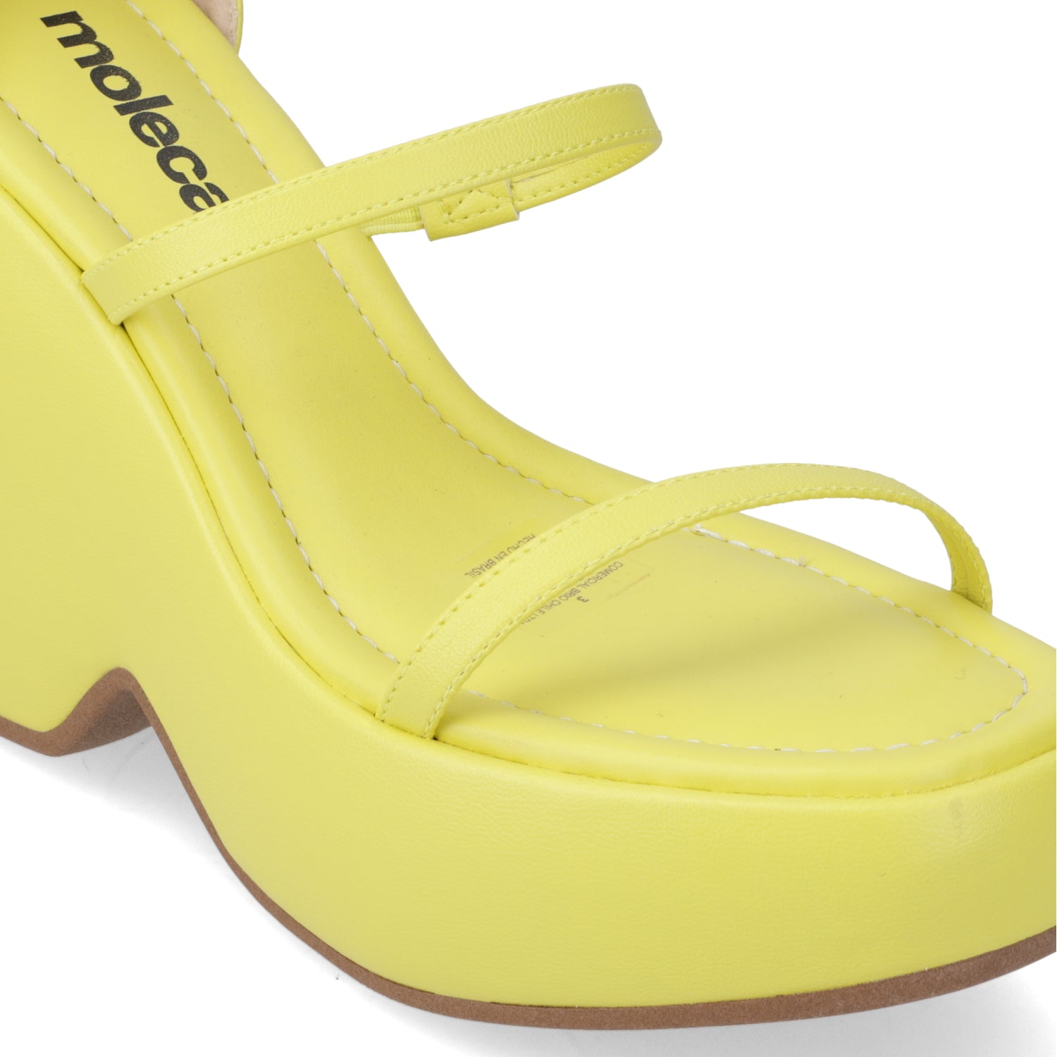 Sandalia Mujer Moleca Amarillo