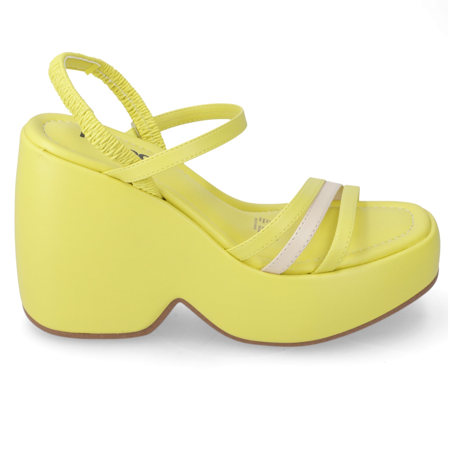 Sandalia Mujer Moleca Amarillo