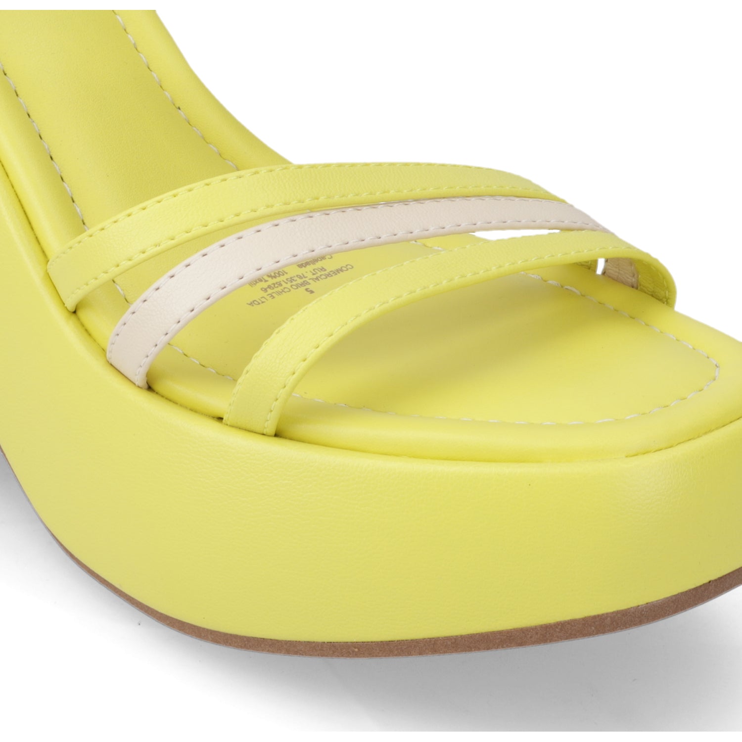 Sandalia Mujer Moleca Amarillo