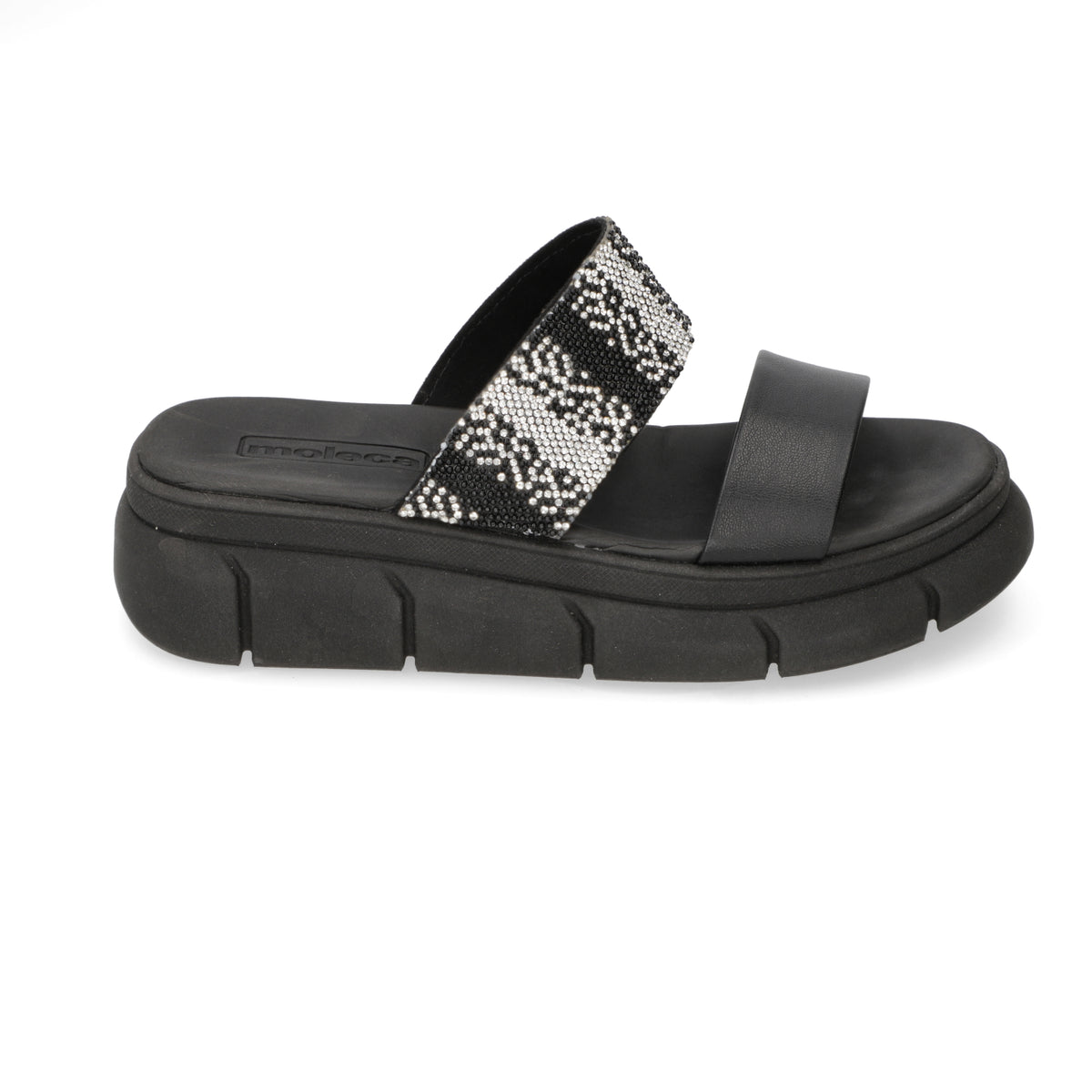 Sandalia Mujer Moleca EcoCuero Negro 5483-106-10054-15745