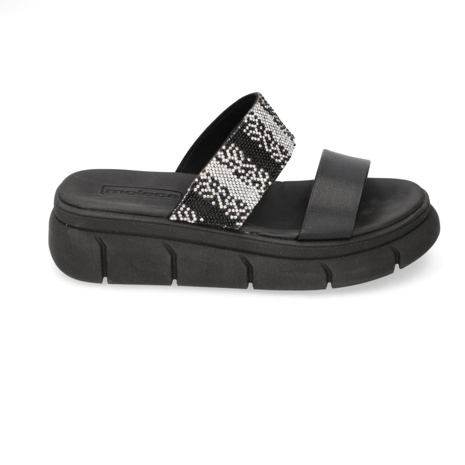 Sandalia Mujer Moleca EcoCuero Negro 5483-106-10054-15745