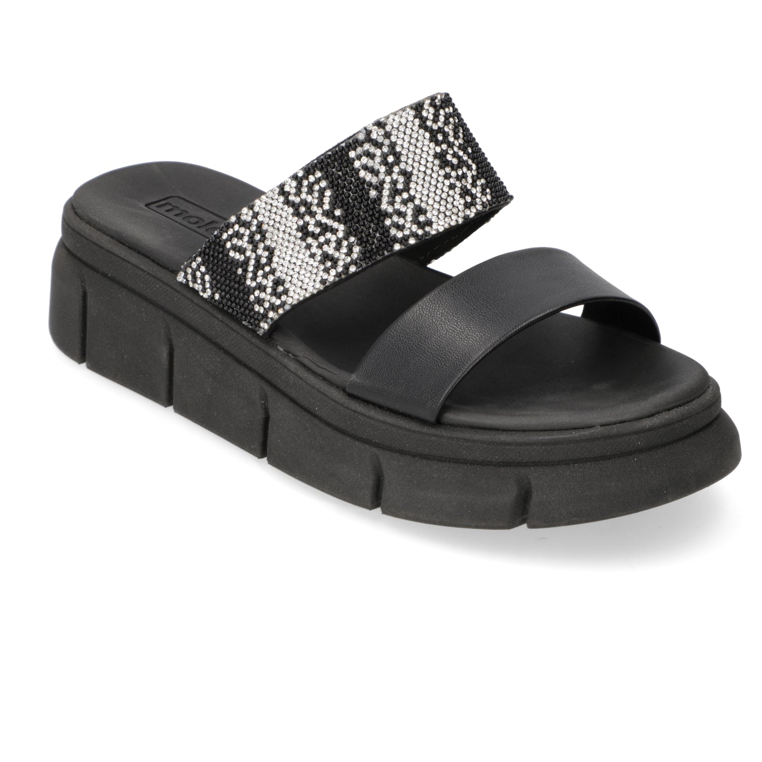 Sandalia Mujer Moleca EcoCuero Negro 5483-106-10054-15745