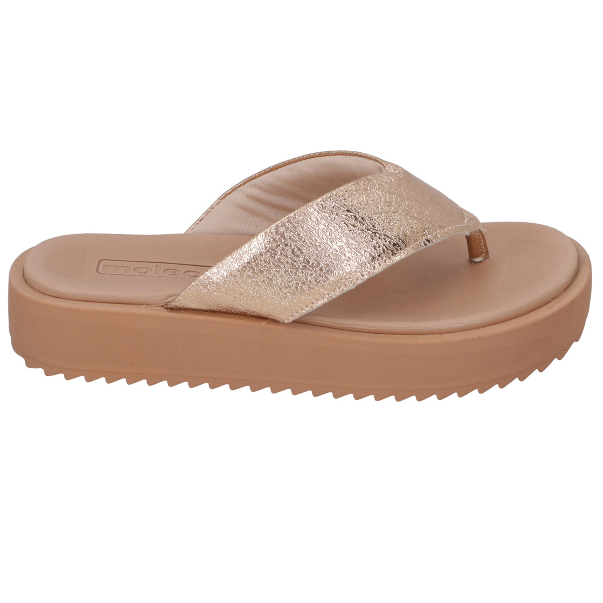 Sandalia Plana Rose Gold Moleca