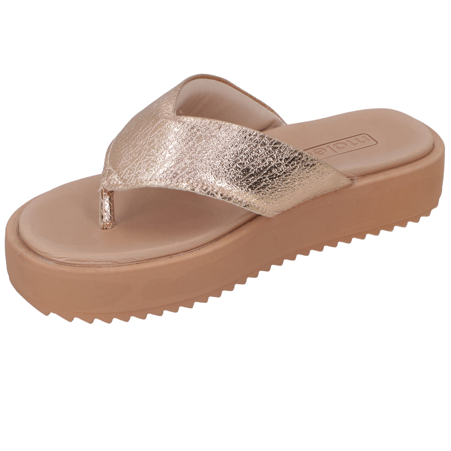 Sandalia Plana Rose Gold Moleca