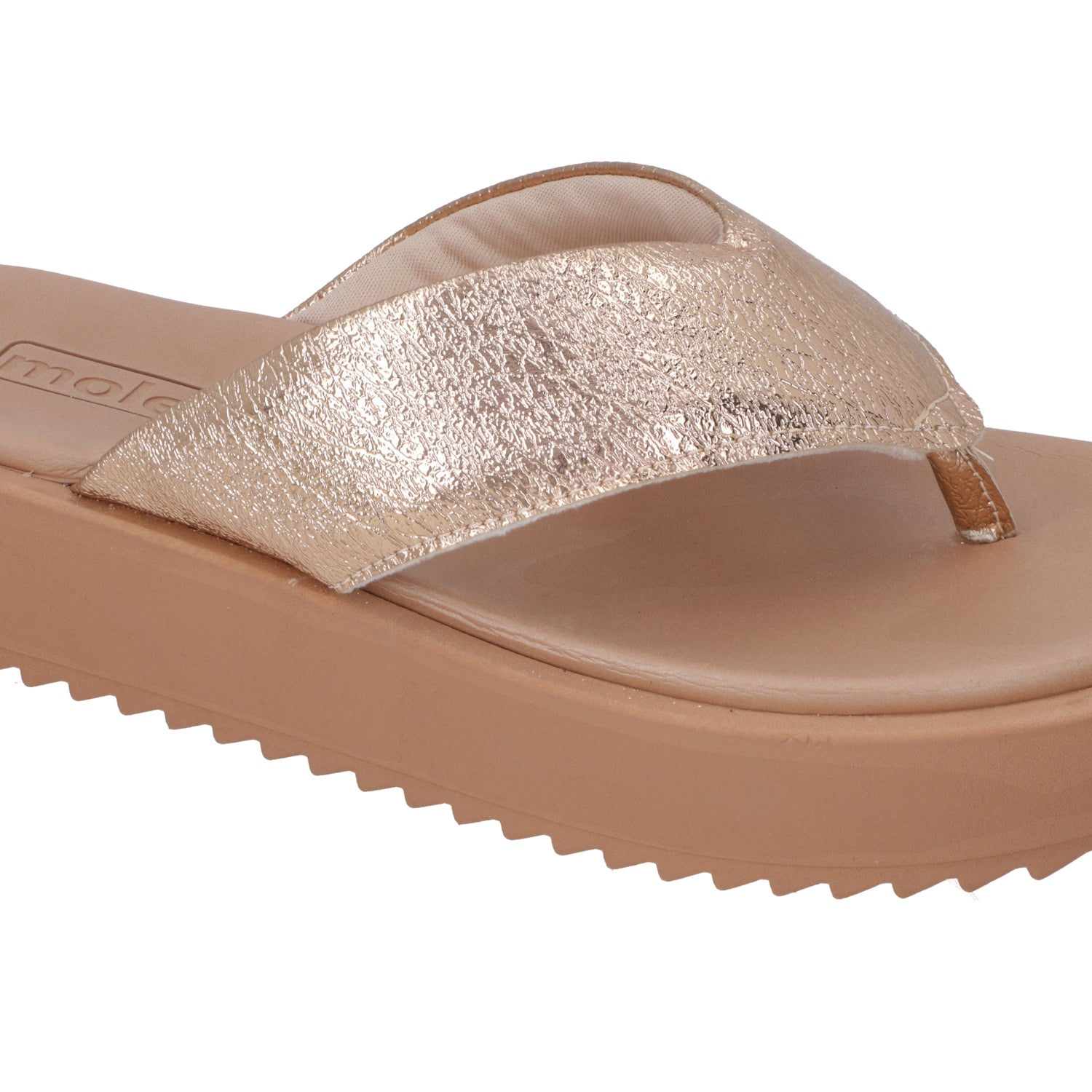 Sandalia Plana Rose Gold Moleca