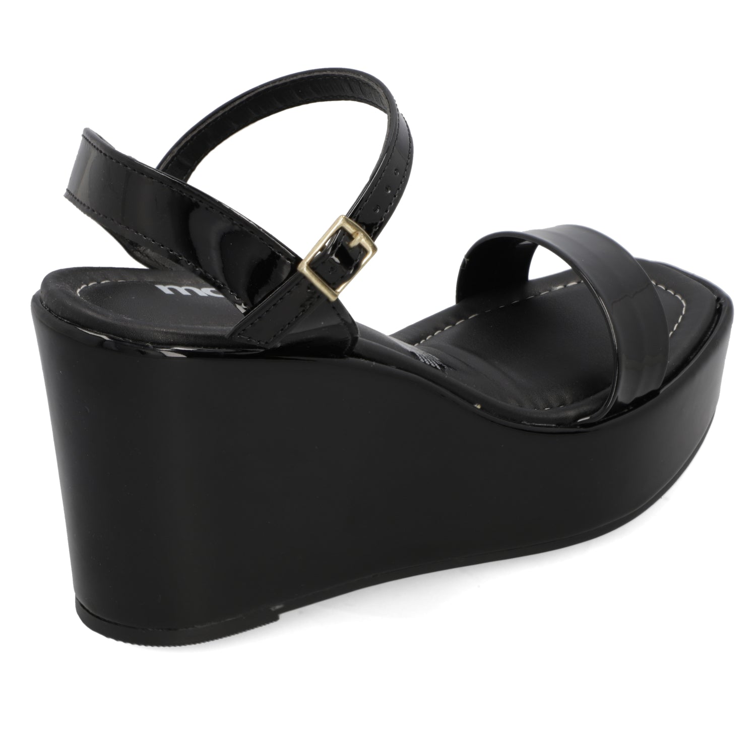 Sandalia Moleca Efecto Charol Negro 5492-102-13488-15745