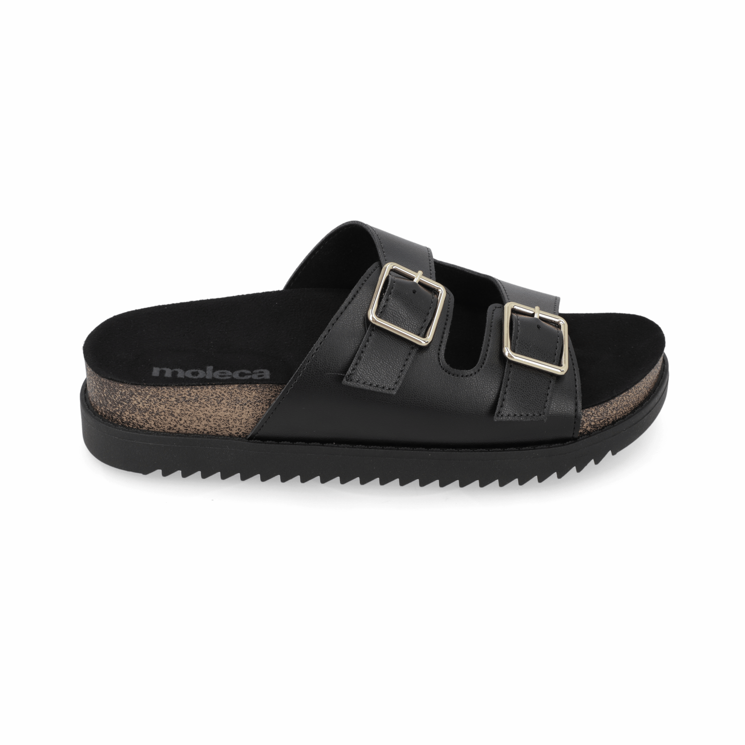 Sandalia Negro Moleca Ecocuero 35 / Negro