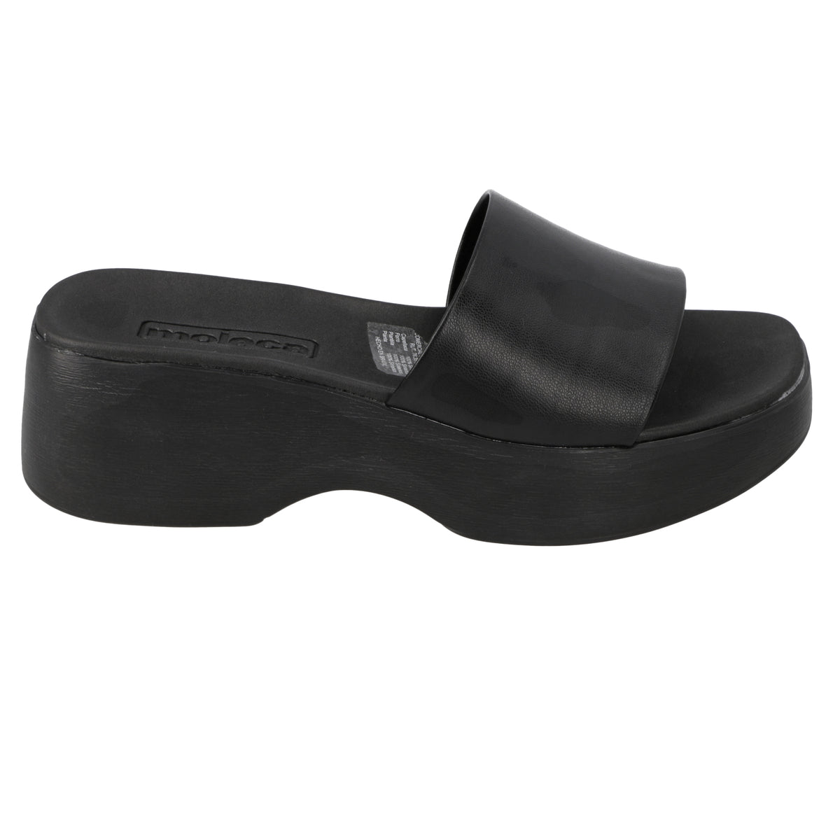 Sandalia Plataforma Negro Moleca