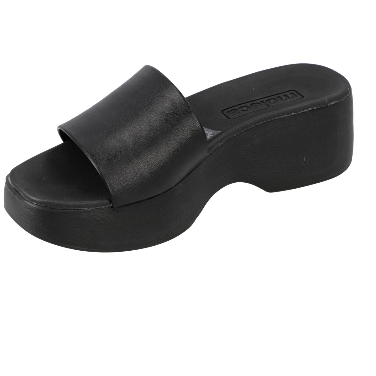 Sandalia Plataforma Negro Moleca