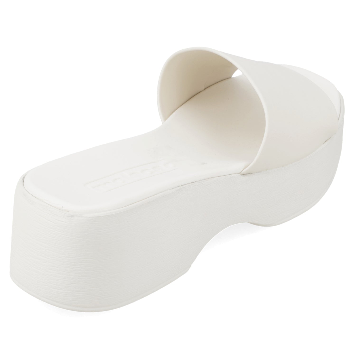 Sandalia Plataforma Blanco OFF Moleca Ecocuero 35 / Blanco OFF