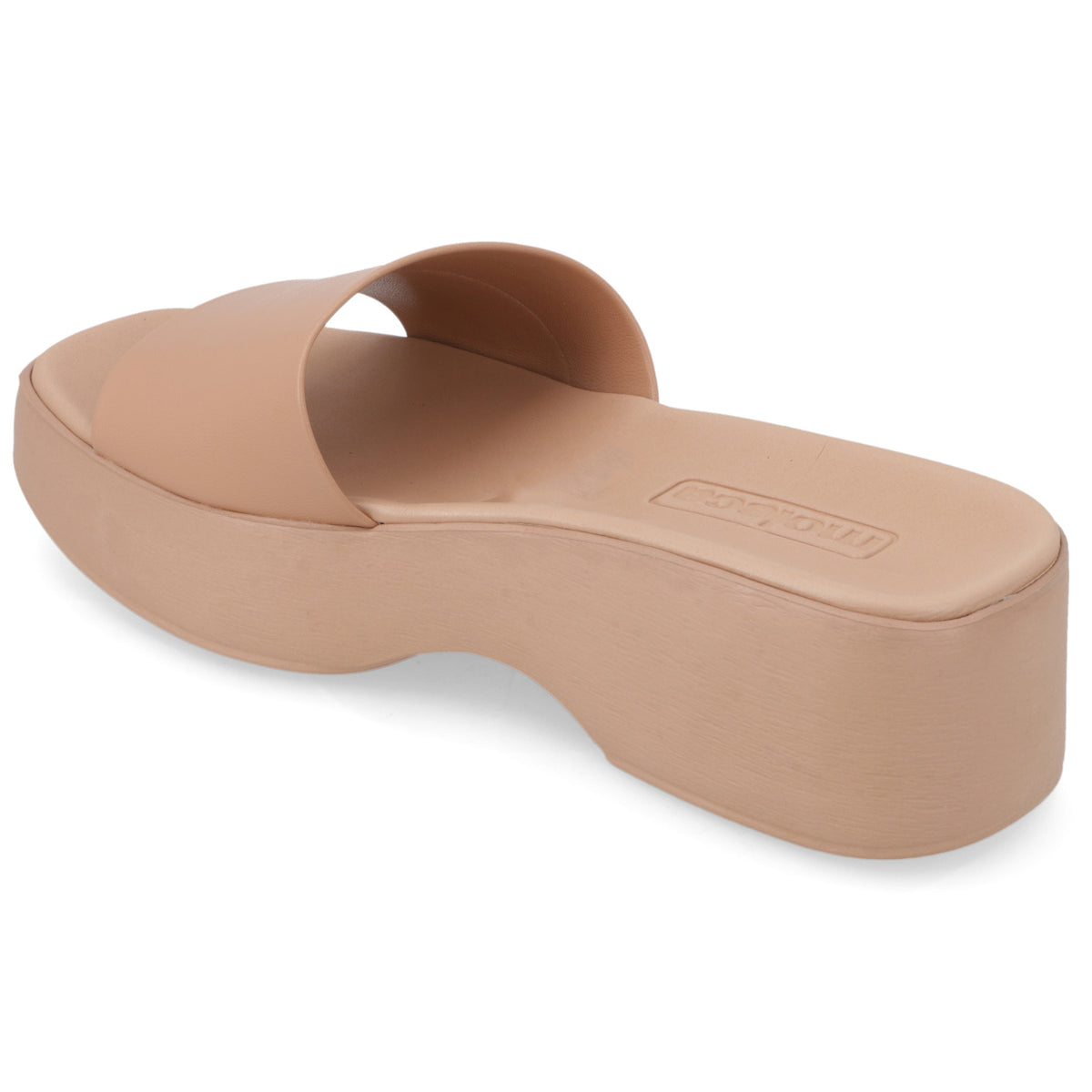 Sandalia Plataforma Nude Moleca Ecocuero 35 / Nude