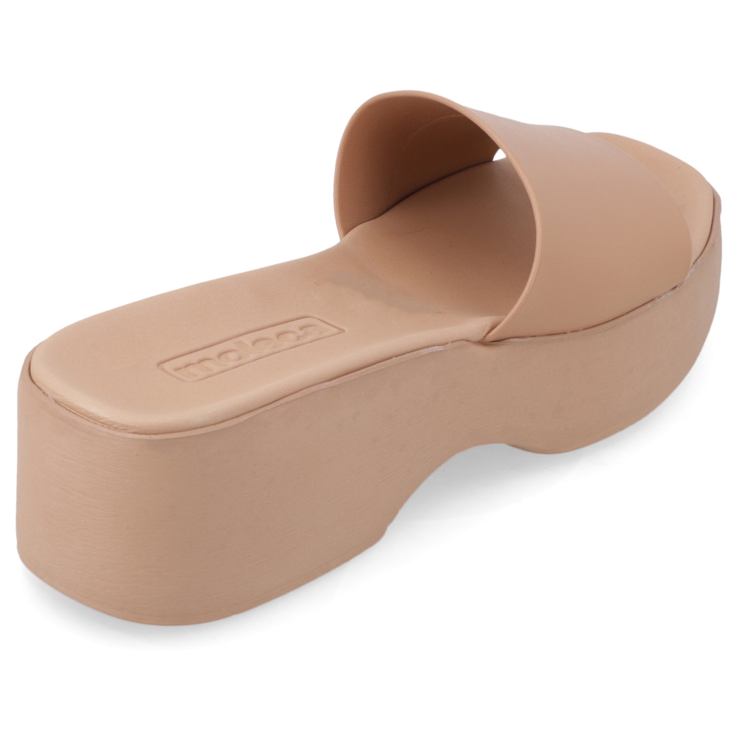 Sandalia Plataforma Nude Moleca Ecocuero 35 / Nude