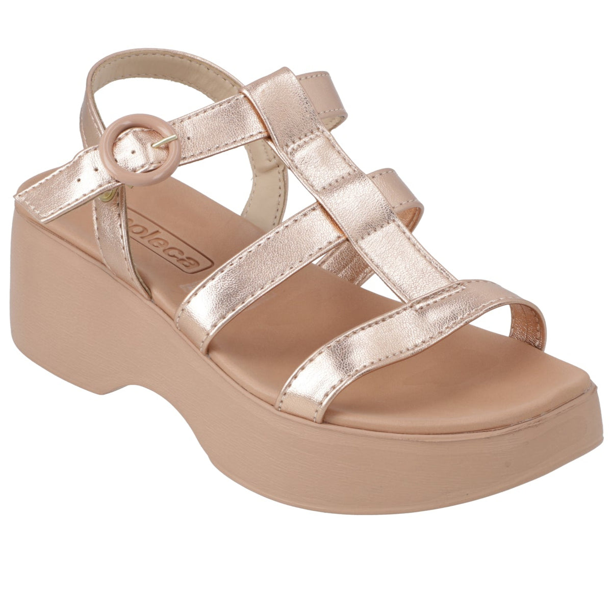 Sandalia Plana Eco Cuero 5503-101-14710