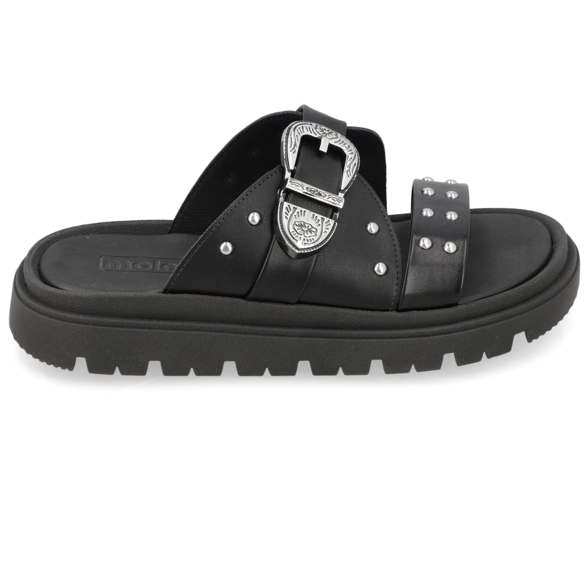 Sandalia Negro Moleca Ecocuero 35 / Negro