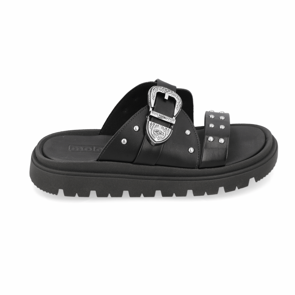 Sandalia Negro Moleca Ecocuero 35 / Negro