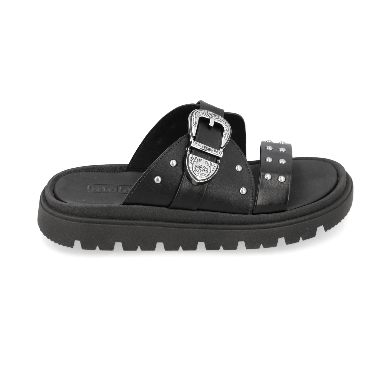 Sandalia Negro Moleca Ecocuero 35 / Negro