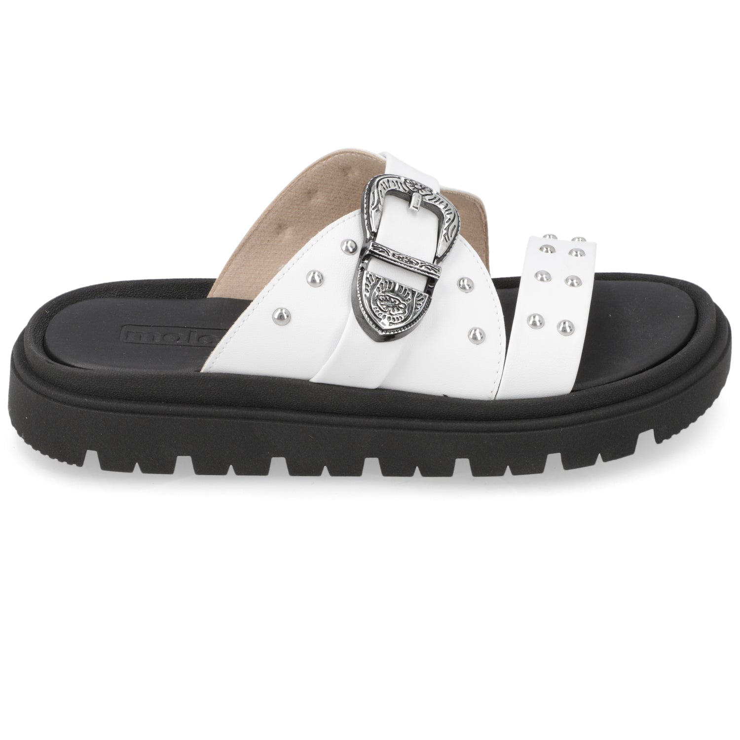 Sandalia Blanco Moleca Ecocuero 35 / Blanco