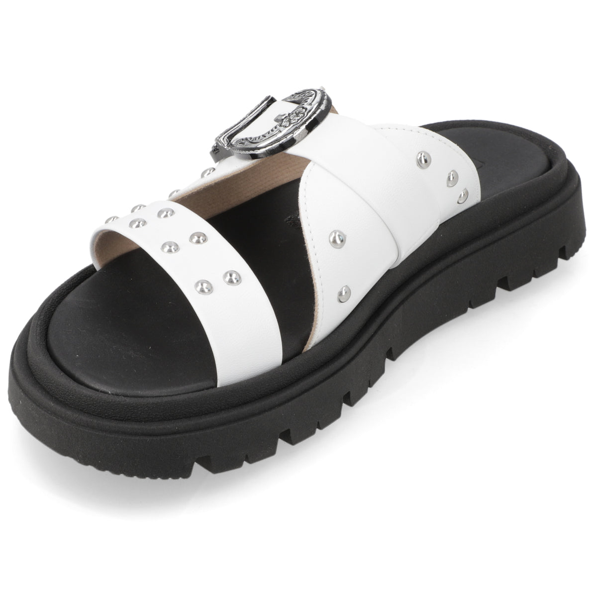 Sandalia Blanco Moleca Ecocuero 35 / Blanco