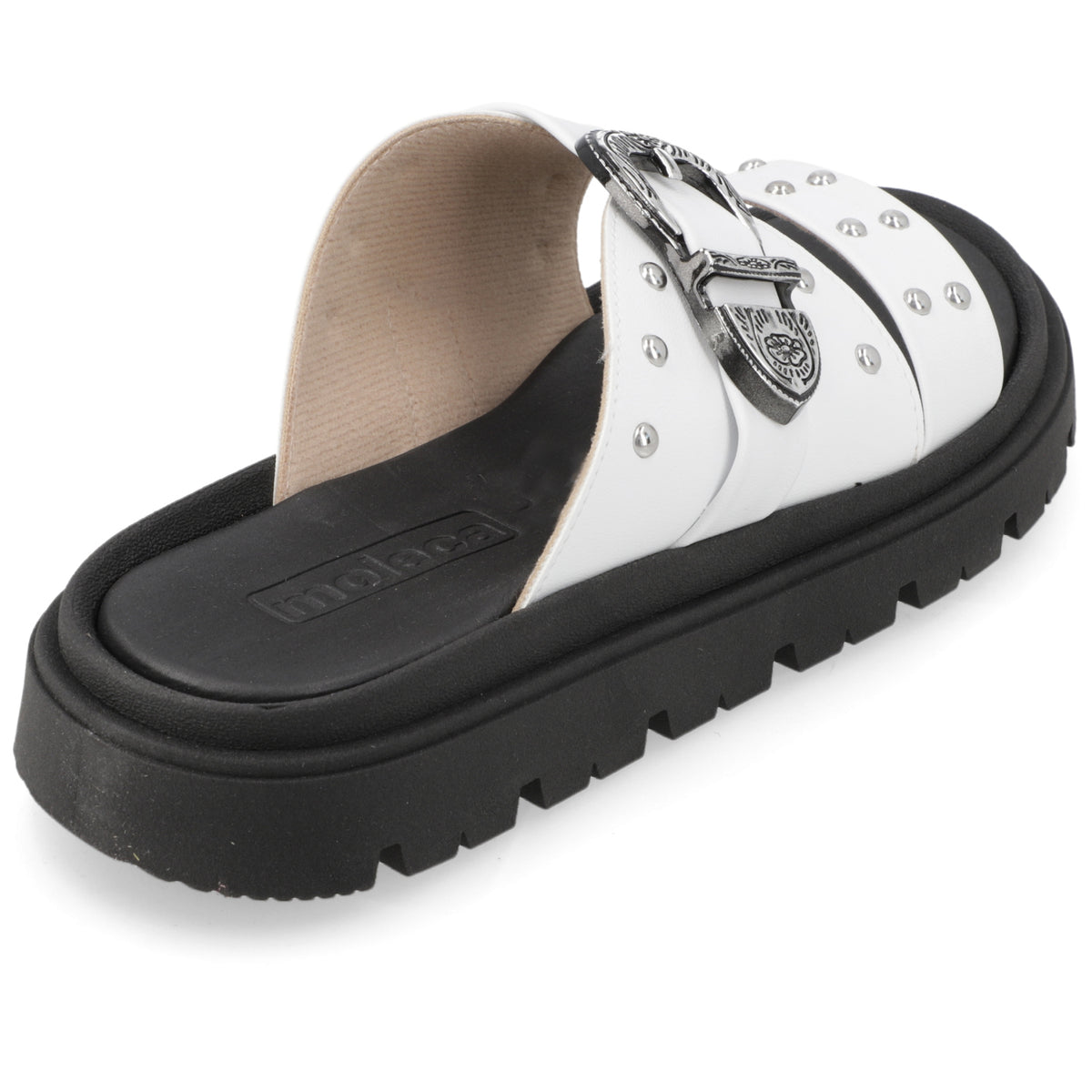 Sandalia Blanco Moleca Ecocuero 35 / Blanco