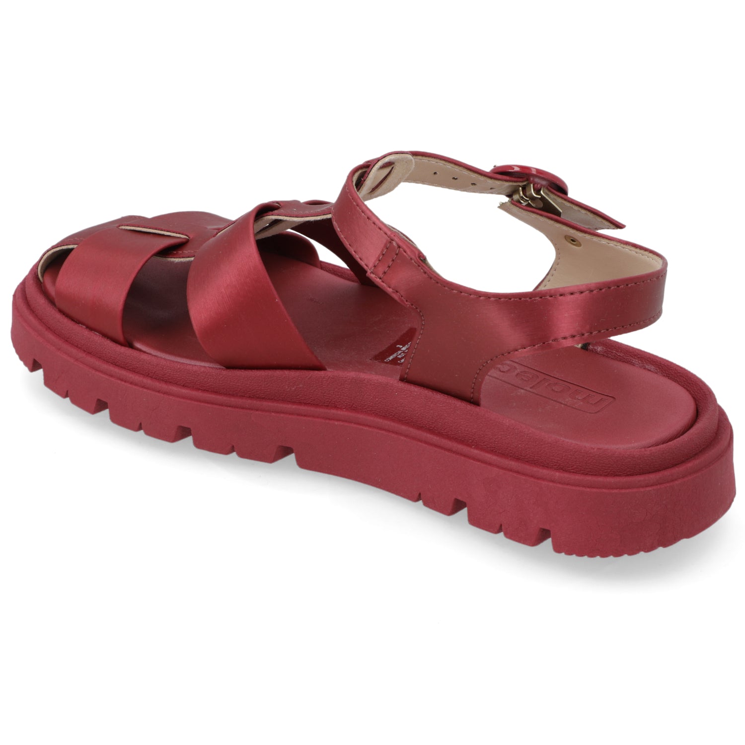 Sandalia Cereza Moleca Ecocuero 35 / Cereza