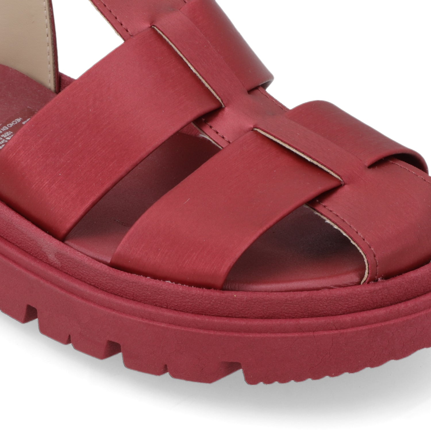 Sandalia Cereza Moleca Ecocuero 35 / Cereza