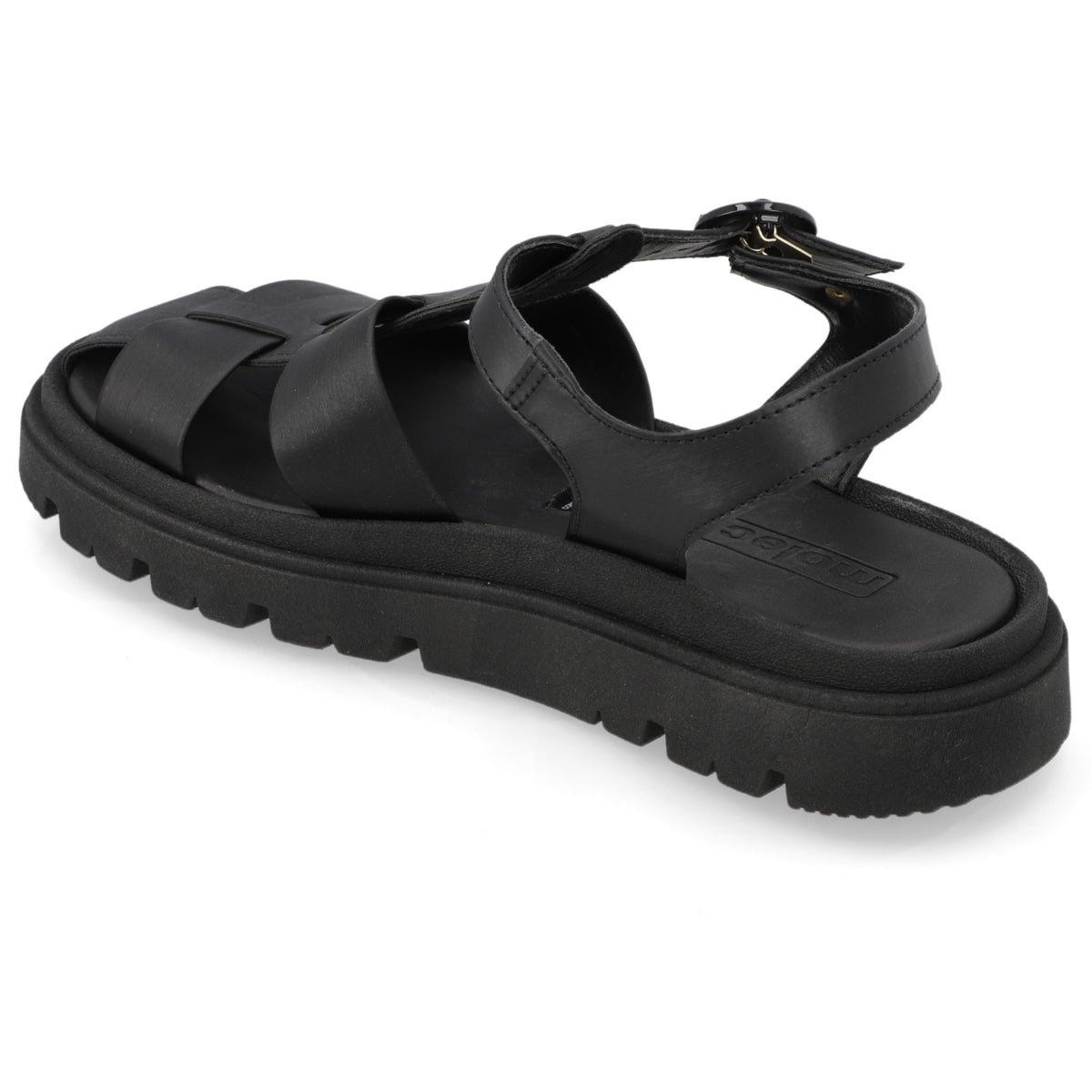 Sandalia Negro Moleca Ecocuero 35 / Negro