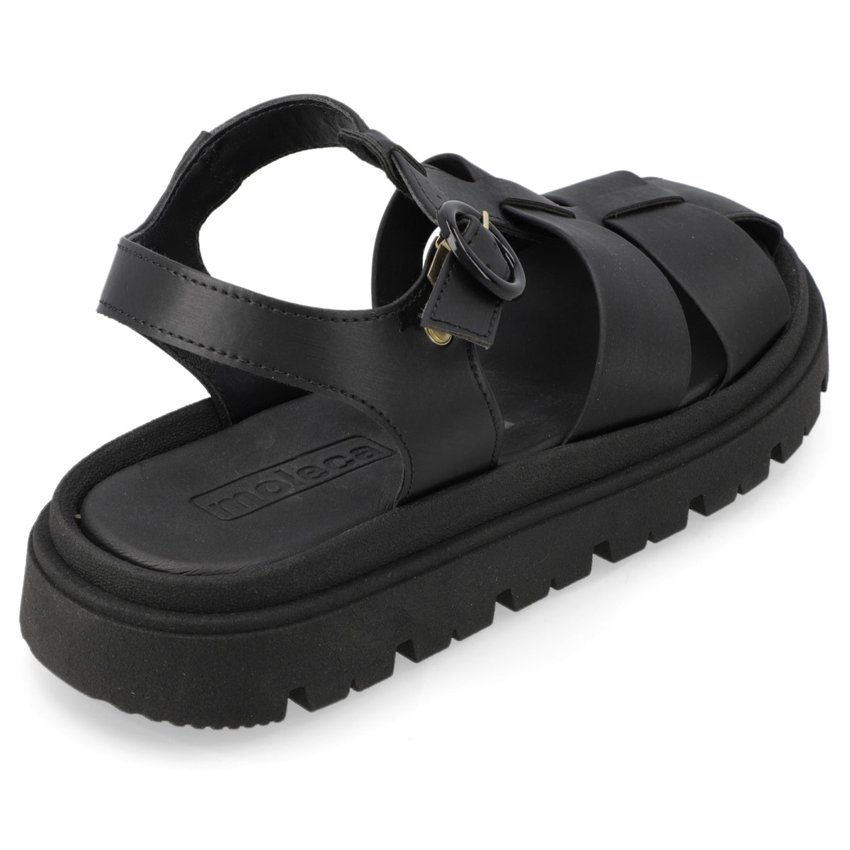 Sandalia Negro Moleca Ecocuero 35 / Negro