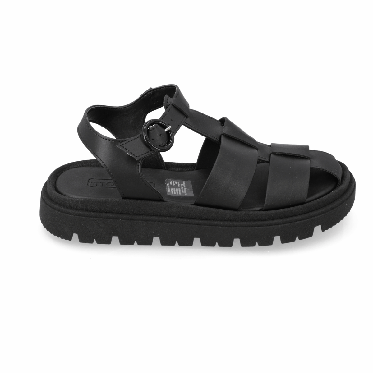 Sandalia Negro Moleca Ecocuero 35 / Negro