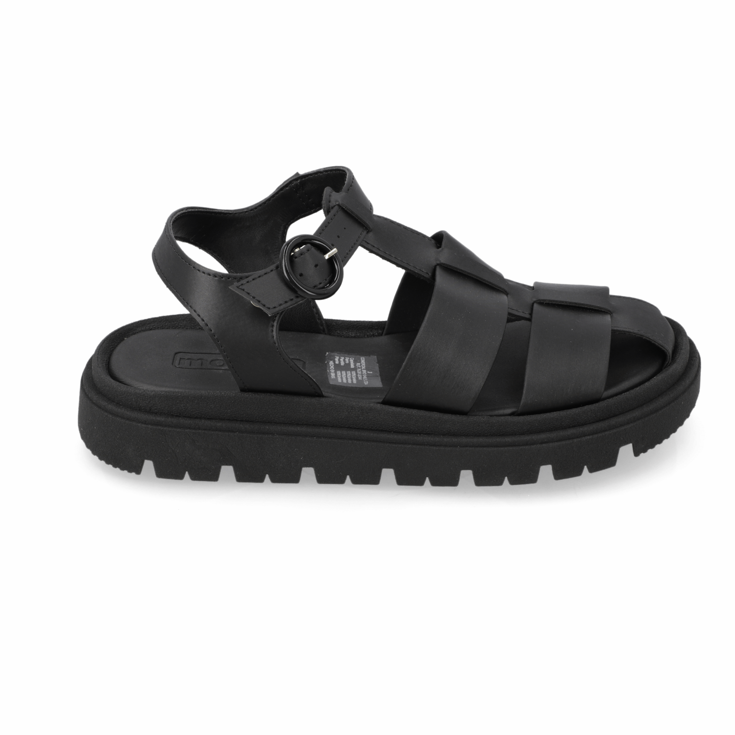 Sandalia Negro Moleca Ecocuero 35 / Negro