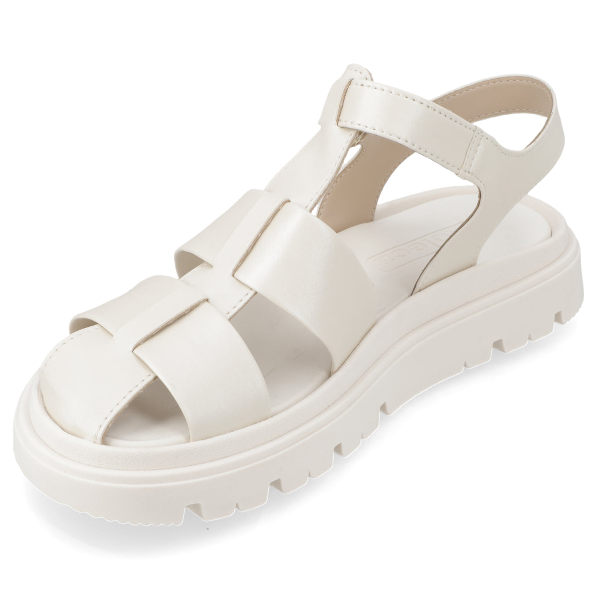 Sandalia Blanco OFF Moleca Ecocuero 35 / Blanco OFF