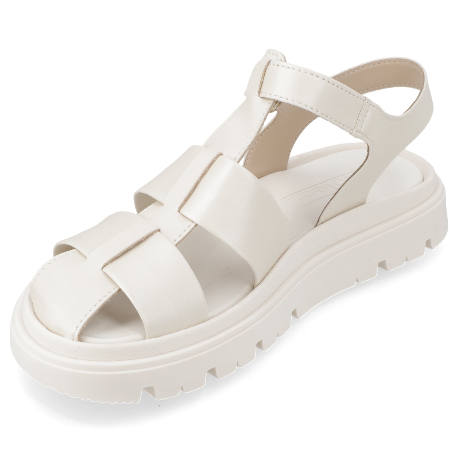 Sandalia Blanco OFF Moleca Ecocuero 35 / Blanco OFF