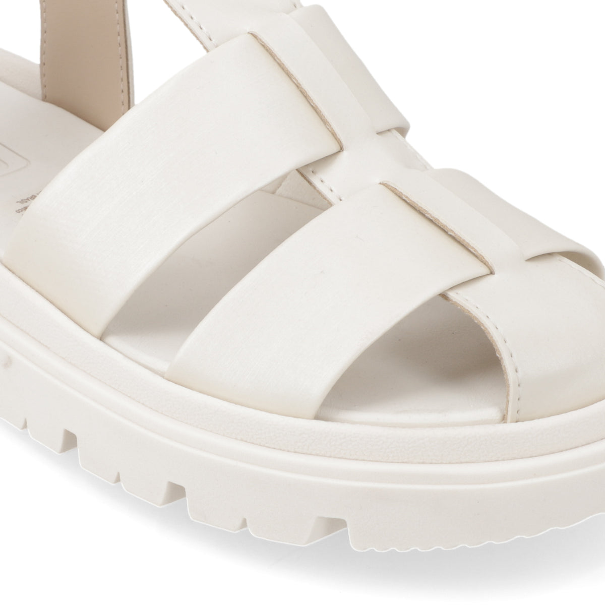 Sandalia Blanco OFF Moleca Ecocuero 35 / Blanco OFF