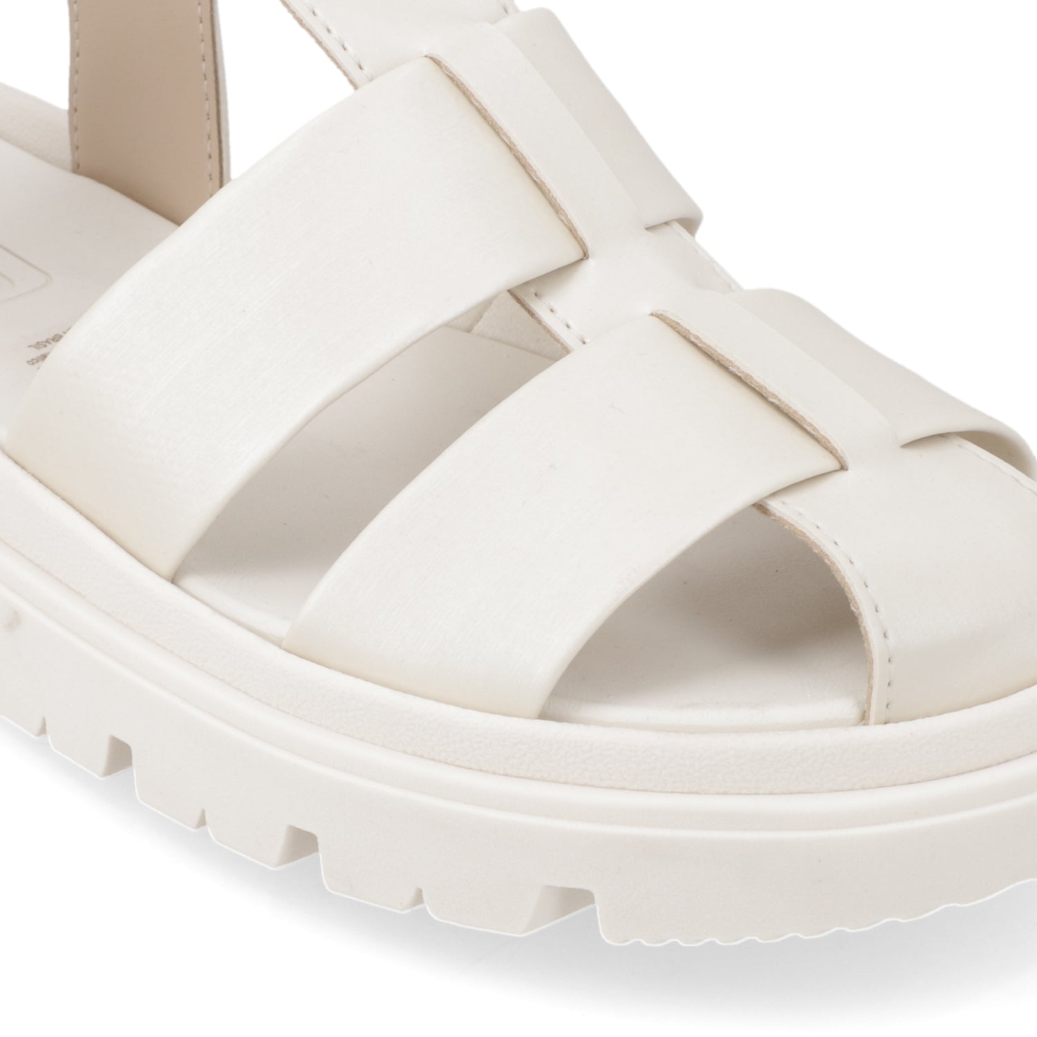 Sandalia Blanco OFF Moleca Ecocuero 35 / Blanco OFF