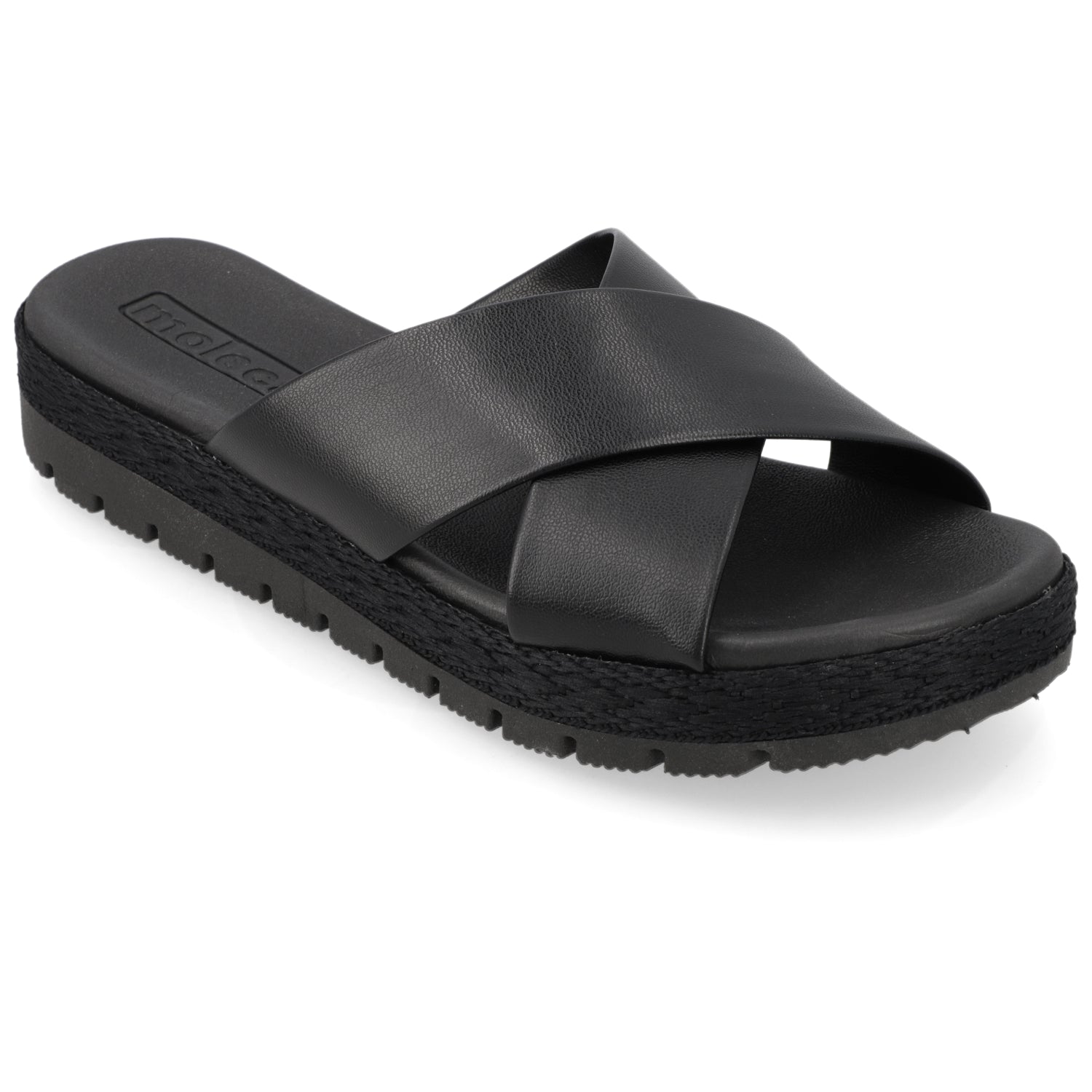 Sandalia Negro Moleca Ecocuero 35 / Negro