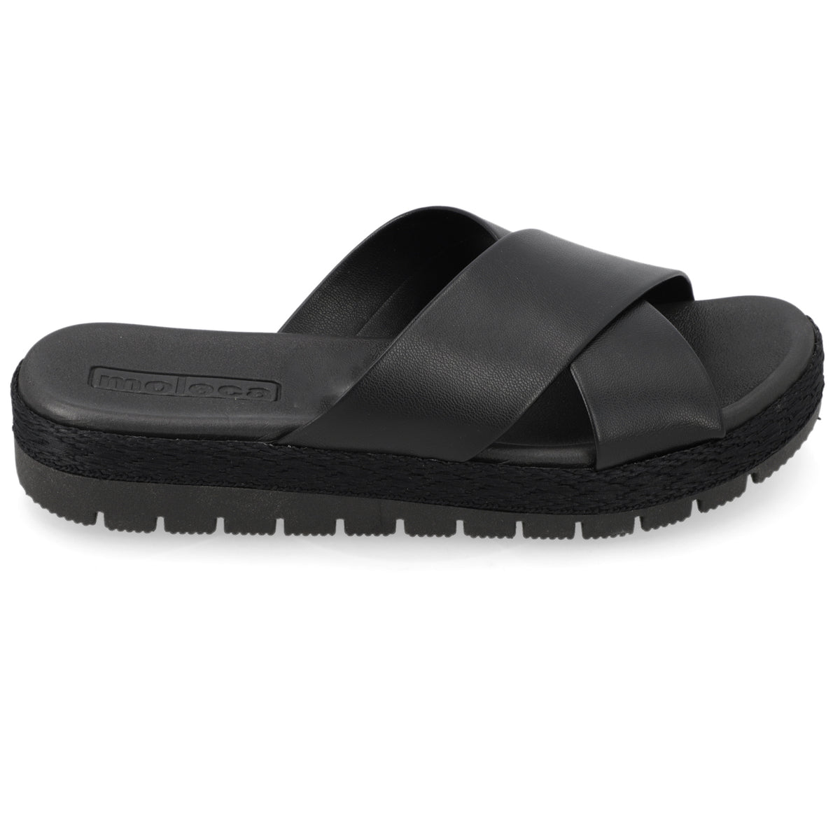 Sandalia Negro Moleca Ecocuero 35 / Negro