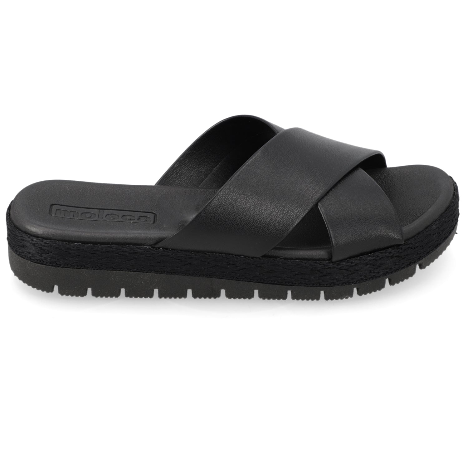 Sandalia Negro Moleca Ecocuero 35 / Negro