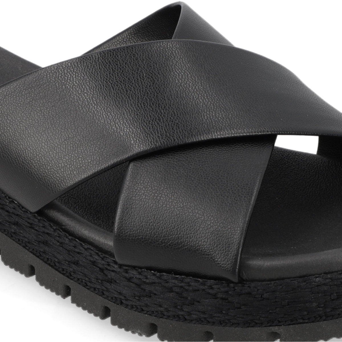 Sandalia Negro Moleca Ecocuero 35 / Negro