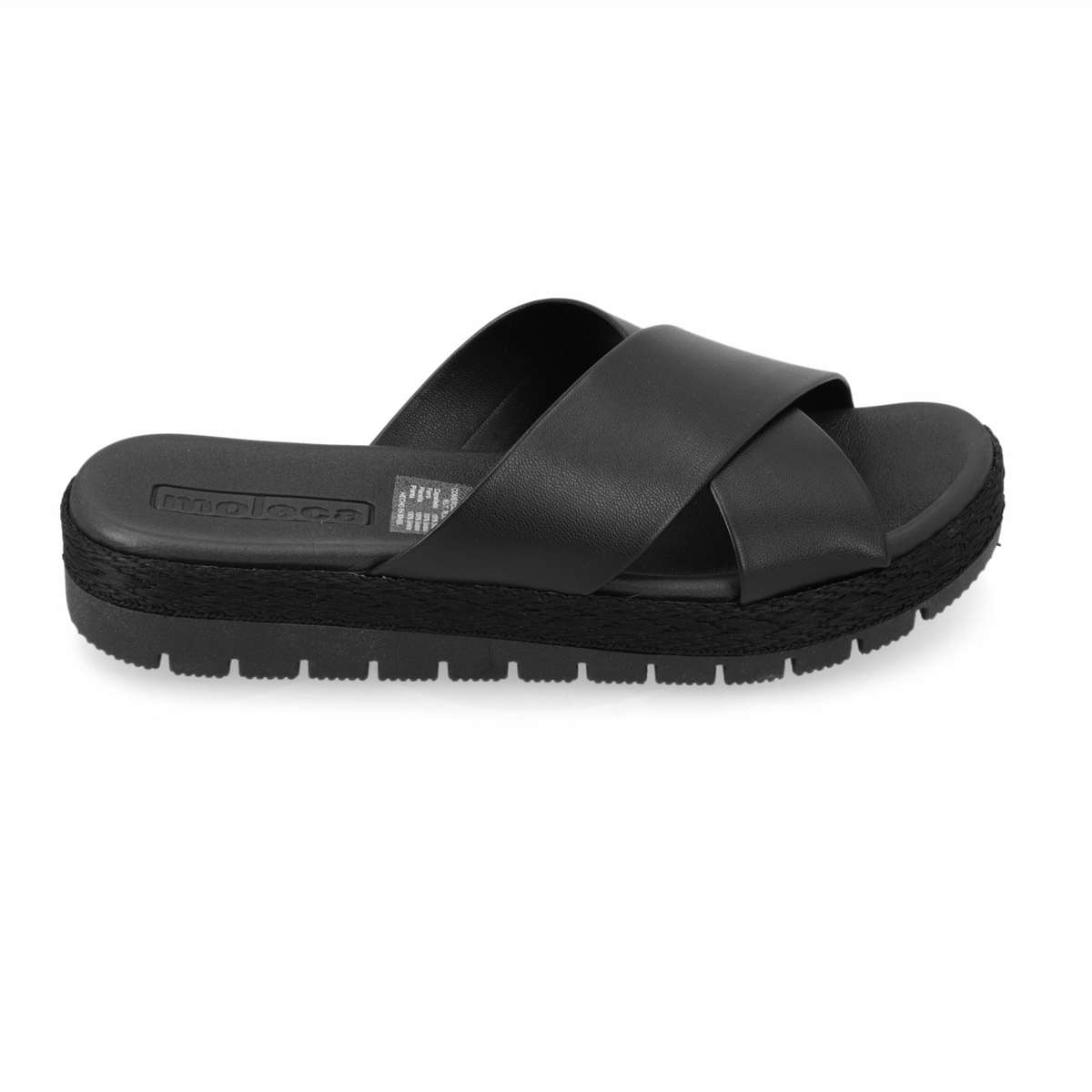 Sandalia Negro Moleca Ecocuero 35 / Negro