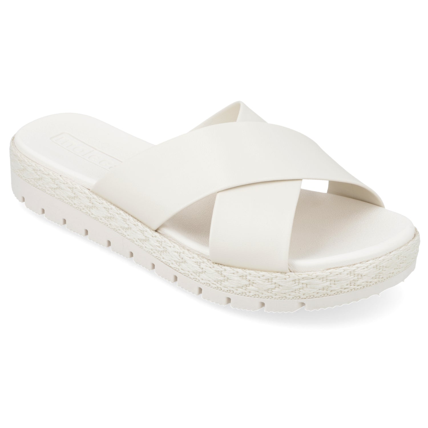 Sandalia Blanco OFF Moleca Ecocuero 35 / Blanco OFF