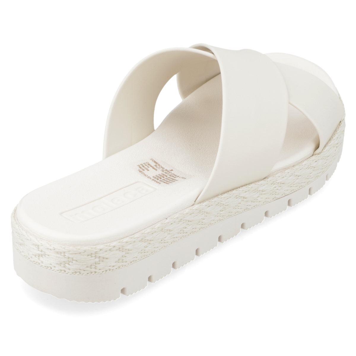 Sandalia Blanco OFF Moleca Ecocuero 35 / Blanco OFF
