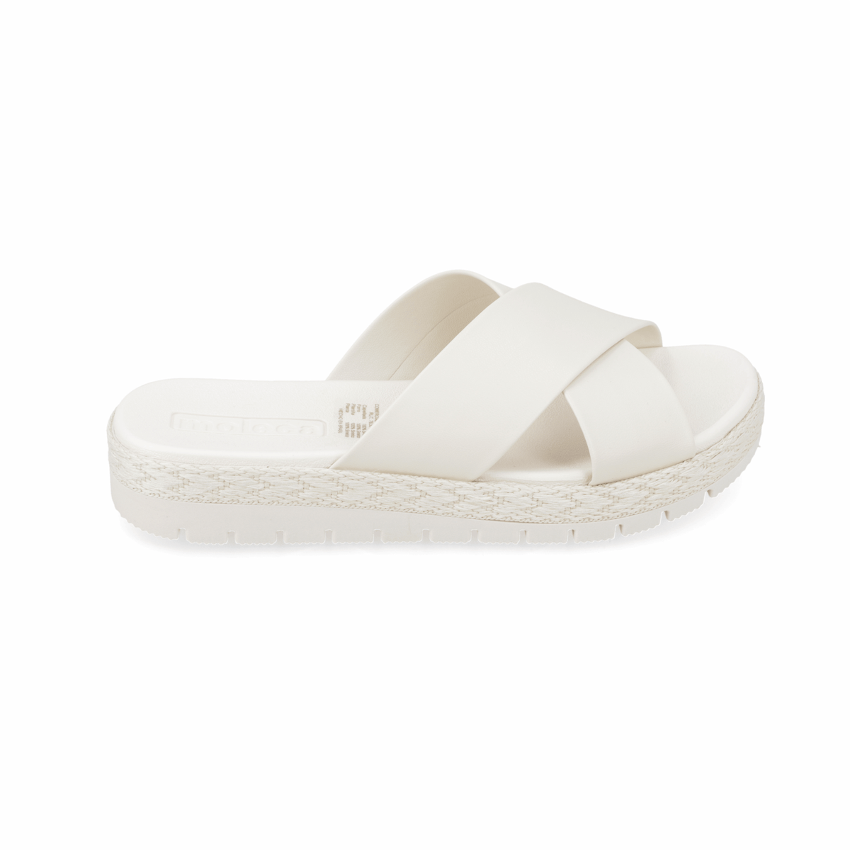 Sandalia Blanco OFF Moleca Ecocuero 35 / Blanco OFF